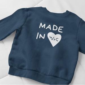 Made In WPG Toddler Crewneck | Navy