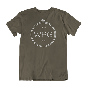WPG Compass Tee | White on Military