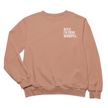 Load image into Gallery viewer, BIFW Crewneck | White on Dusty Rose
