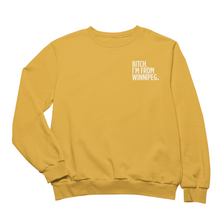 Load image into Gallery viewer, BIFW Crewneck | White on Mustard