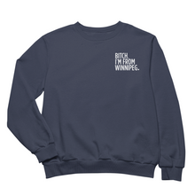 Load image into Gallery viewer, BIFW Crewneck | White on Navy