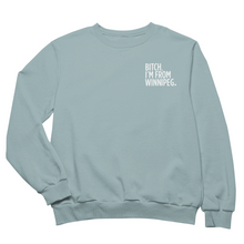 Load image into Gallery viewer, BIFW Crewneck | White on Sage