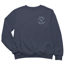 Load image into Gallery viewer, Loyal To Local Crewneck | Slate on Navy