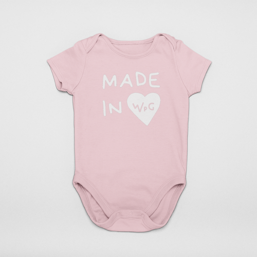 Made In WPG Infant Onesie | Soft Pink