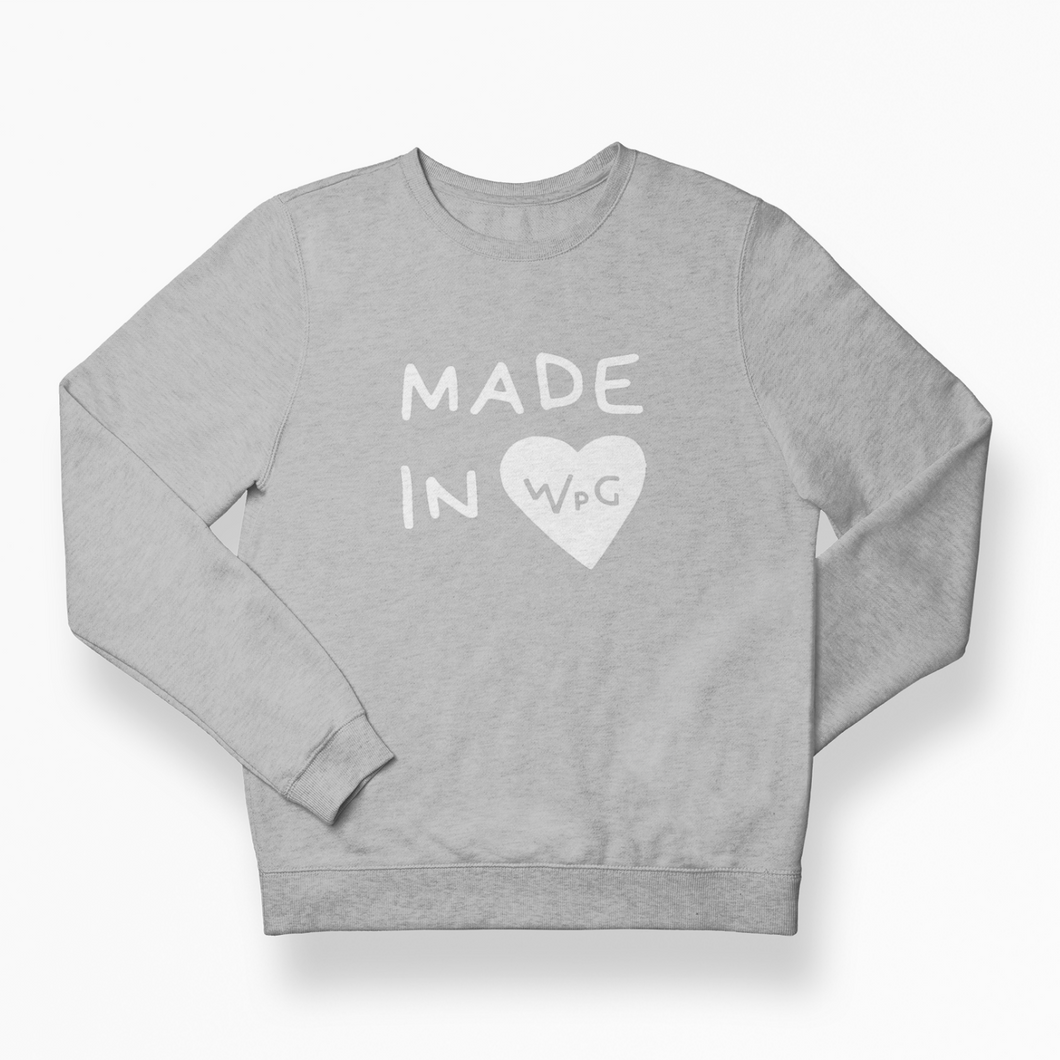 Made In WPG Toddler Crewneck | Athletic Grey