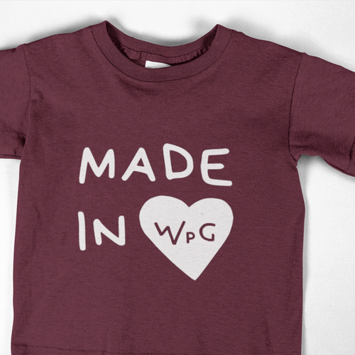 Made in WPG Youth Tee | Maroon