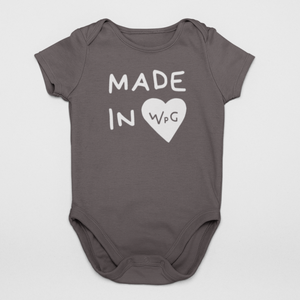 Made In WPG Infant Onesie | Charcoal