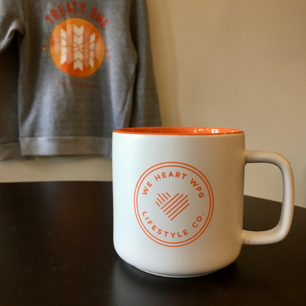 WHW Lifestyle Coffee Mug | Orange on White