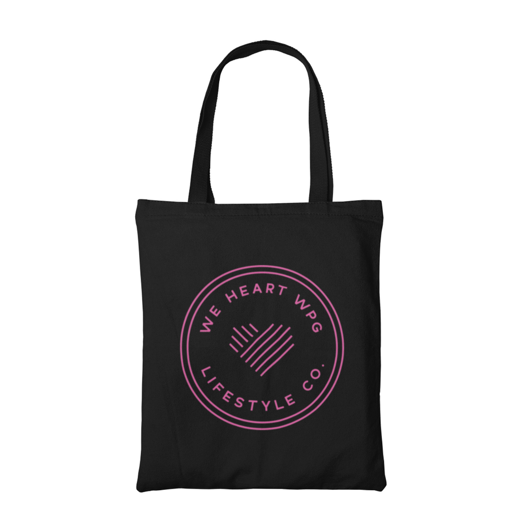 WHW Lifestyle Tote | Pink on Black