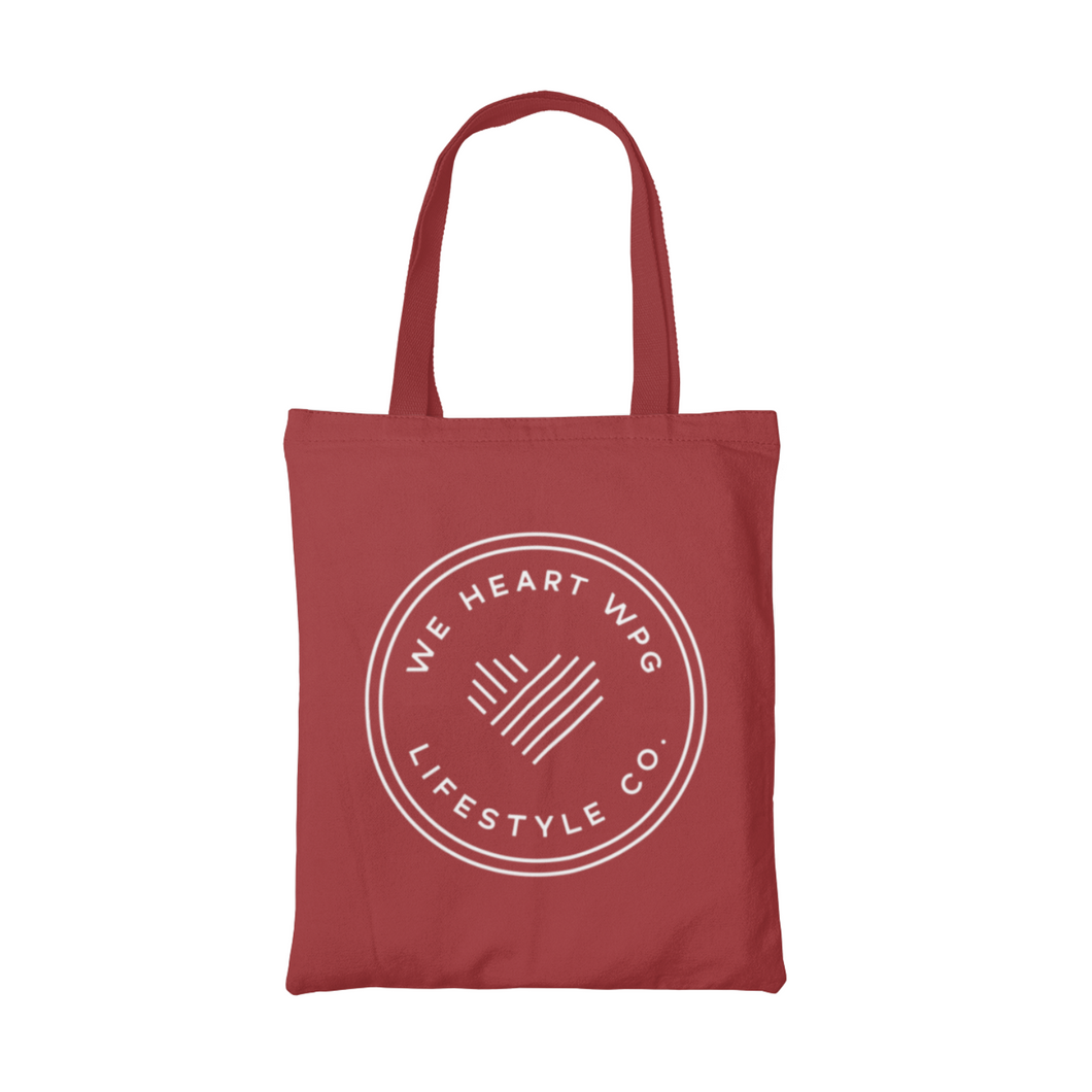 WHW Lifestyle Tote | White on Red