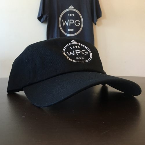 WPG Compass Dad Hat | White on Black