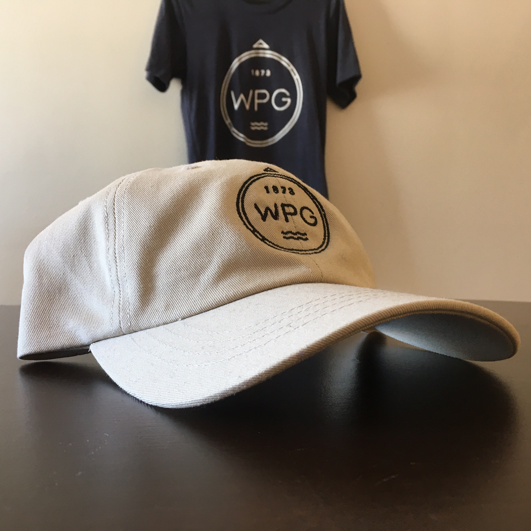 WPG Compass Dad Hat | Black on Stone