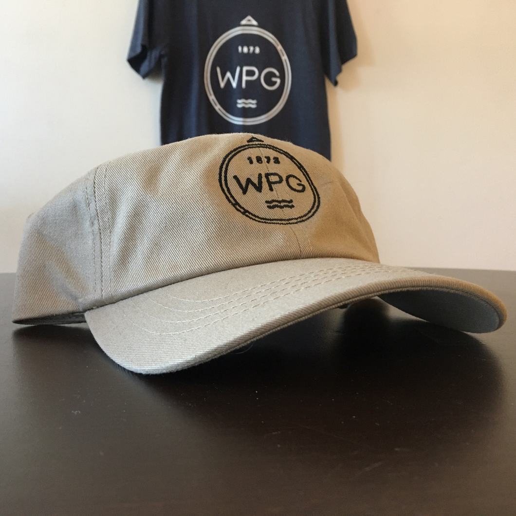 WPG Compass Dad Hat | Black on Tan