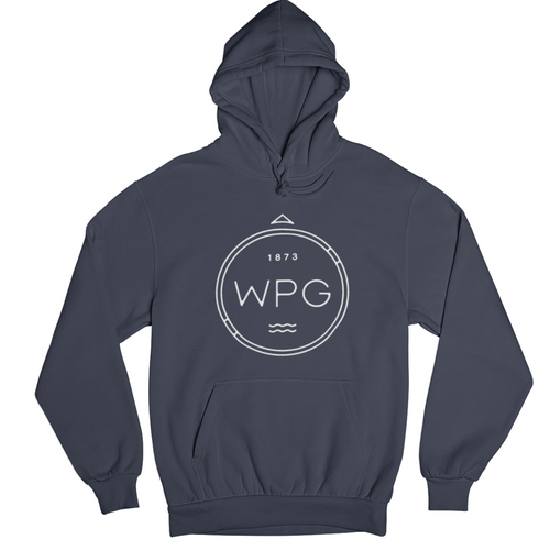 WPG Compass Hoodie | White on Navy