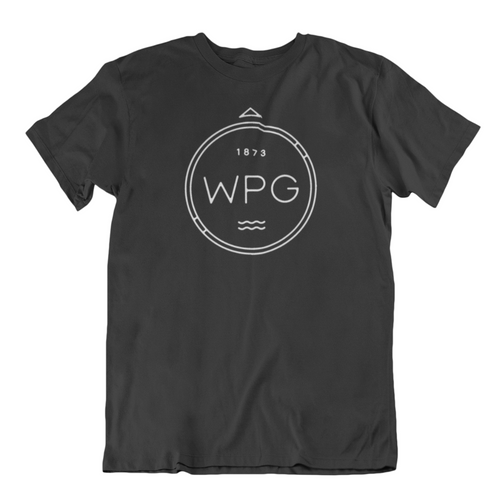 WPG Compass Tee | White on Black