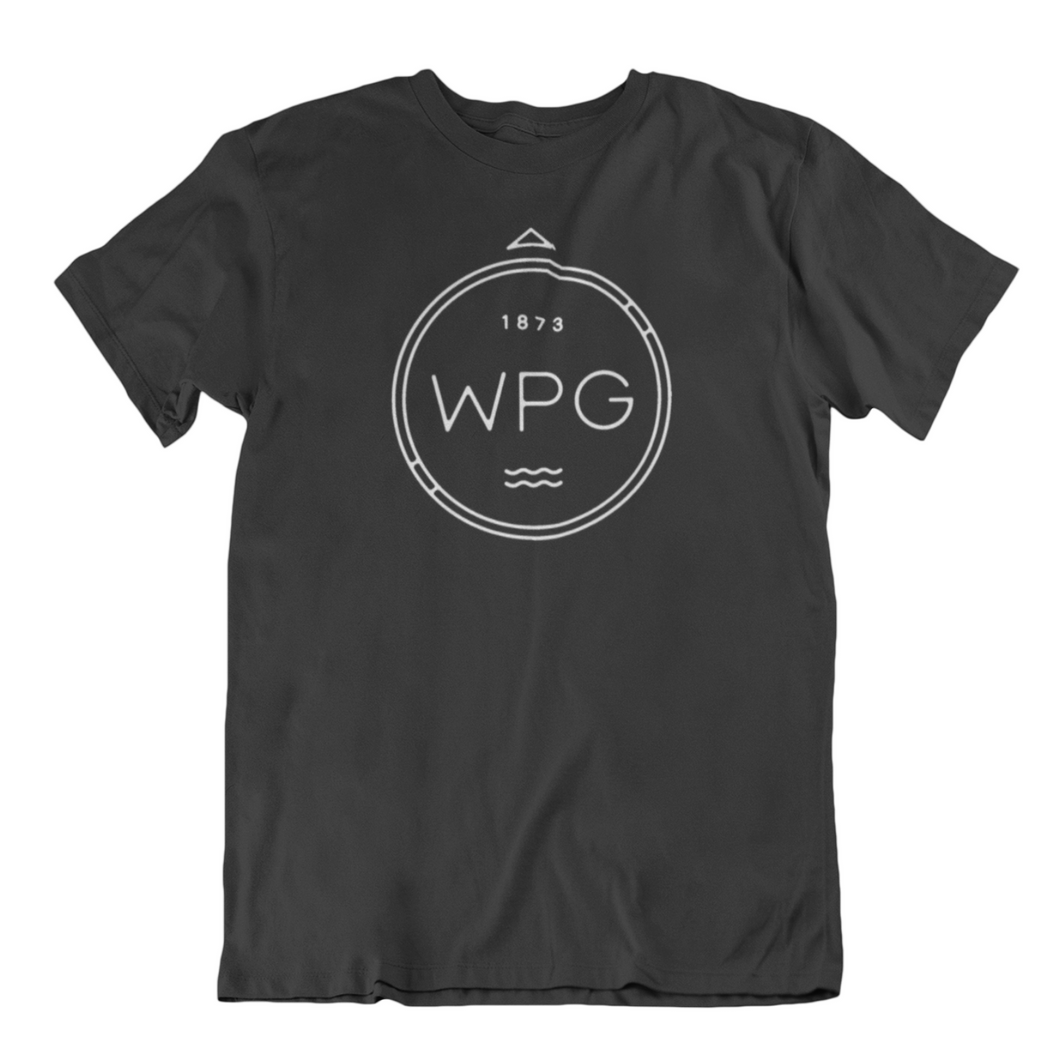 WPG Compass Tee | White on Black