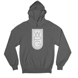 WPG Crest Hoodie | White on Charcoal