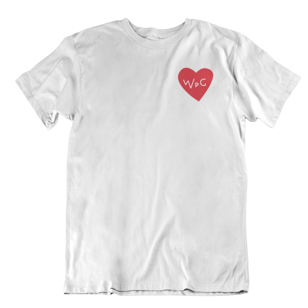 WPG Heart Tee | Red on White