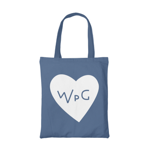 WPG Heart Tote | White on Royal