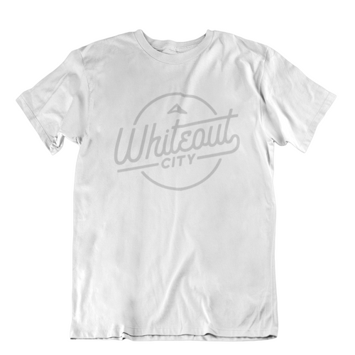 Whiteout City Classic Tee | Silver on White