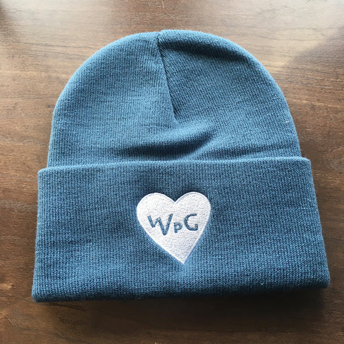 WPG Heart Toque | White on Slate
